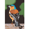 Vymalujsisam.sk Maľovanie podľa čísiel - Vták na dreve Veľkosť: 40x60cm, Rám: Bez rámu, iba zrolované plátno