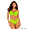 Dámske dvojdielne plavky New Trends 8 S730DA5-21c sv. zelená - Self 40C