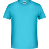 James & Nicholson Tričko JN 8008B, krátký rukáv, chlapecké COT02808B44000-turquoise XS Tyrkysová