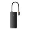 Baseus Lite Series Hub 6w1 USB-C na 2x USB 3.0 + USB-C + HDMI + SD/TF (čierny) WKQX050001