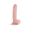 Realistické dildo so semenníkmi a prísavkou Real Fantasy Glynn 25cm