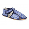 barefoot papučky Baby bare s prierezmi sailor modré