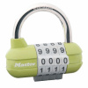 Kombinačný visiaci zámok horizontálne 1523EURD - Master Lock - zelený