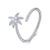 GRACE Silver Jewellery Stříbrný prsten s motivem Kokosové palmy - stříbro 925/1000 P-SCR1118/64 nastavitelná Stříbrná