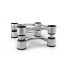 IsoAcoustics Aperta 200 Strieborná (Tvarované hliníkové akustické izolačné stojany, nosnosť do 34 kg, náklon až 6.5 stupňov (cena za pár))