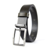 Kožený opasok GUN-METAL, šírka 3.3cm - Olivová (VGUN-METAL-OL)
