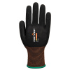 PORTWEST GP GRIP 18 A375 / Máčené nitrilové rukavice - čierna L