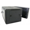 XtendLan 12U/600x550, na stenu, dvojdielny, sklenené dvere (WD-12U-65-BLACK-P)