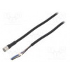 Připojovací kabel M8 PIN 4 přímý Dél 2m zástrčka 1A -10÷80°C