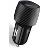 CONNECT IT InCarz QUICK CHARGE 3.0 nabíječka do auta, 1x USB-A, 3 A, CARBON CCC-5012-CA