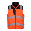 PORTWEST HI-VIS PW374 / Obojstranná reflexná vesta - HV oranžová/čierna XXXL