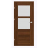 ERKADO SET Rámové dvere FORZÍTIA 5 presklené, fólia Greko Orech +zárubeň+kľučka ERK-FORZITIA5-GrekoOrech