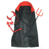 Kostým, maska - Devil's Outfit Horns Tail Forks Cape 140-164 cm (Diabolský plášť chvost chvost chvost chvost)
