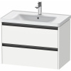 DURAVIT Ketho 2 závesná skrinka pod umývadlo, 2 zásuvky, 784 x 455 x 549 mm, biela matná, K25283018180000