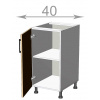 Casarredo CRAFT skrinka 40, L4082, dub Sonoma/grafit