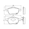 BREMBO Sada brzdových platničiek kotúčovej brzdy BREMBO P 85 039