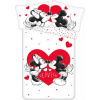 Obliečky Mickey and Minnie Love 05 140x200, 70x90 cm - bavlna - Jerry Fabrics