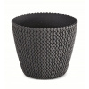 Kvetináč Prosperplast okrúhly, plast, 3 l, čierny
