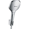Hansgrohe Raindance Select E - Set sprchovej hlavice E 120, 3 prúdy, držiaku a hadice, chróm 26700000