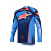 Dres TECHSTAR NOMUR, ALPINESTARS (tmavě modrá/oranžová/modrá, vel. 2XL)