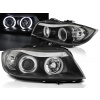 BMW E90 / E91 05-08 - predné čierna svetlá s ANGEL EYES CCFL