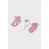 Detské ponožky Mayoral 3-pak ružová farba, 10874 10874.4D.Baby.PPYA 21/22
