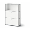 Tchibo - Kovová komoda »Cn3 Slim Line« s 2 výklopnými priečinkami - farba: biela