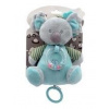 Teddies Medveď koala hrkálka plyš 19cm záves zelený