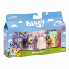 TM TOYS Bluey Figúrky na kostýmovú párty - balenie 4 kusov