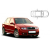 Slnečné clony na okná - SKODA Fabia I. (2000-2007) - Len na bočné stahovacie sklá