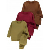 Teplaková súprava - George Children's Tracksuit Veľkosť 92 béžová, burgundska, hnedá, červená (Farba 3-balenia Color George 1,5-2L)