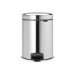Brabantia Pedálový odpadkový kôš NEWICON 5 l, lesklá oceľ