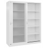 Kancelárska skriňa Acurado, posuvné dvere, vložné police, 1600 x 500 x 1950 mm, biela