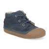 Barefoot dětské kotníkové boty Koel - Avery Leather Navy modré