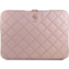 Guess prešívaná taška na notebook 4G, 16 palcov, ružová