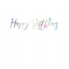 Banner Happy Birthday iridescentný
