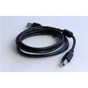 Gembird USB 2.0 kábel A-B 1,8m HQ čierny CCF-USB2-AMBM-6