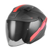 Helma NOX N130 EKTO černá matná/červená - 2XL - Novinky