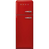 SMEG 50's Retro Style FAB30 kombinovaná chladnička s mrazákom hore červená