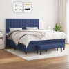 Box spring postel s matrací modrá 180x200 cm textil Modrá 3136939