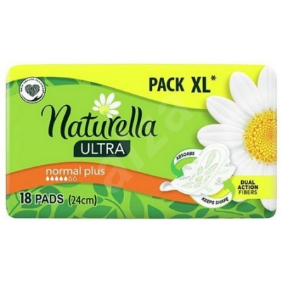 Naturella Ultra Normal Plus - hygienické vložky s krídelkami 18 ks