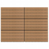 Terasové dlaždice, 6 ks, WPC, 60 x 30 cm, 1,08 m², b