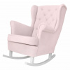 Caramella Baby Pink hojdacie kreslo retro pre dospelých ružové