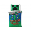 TipTrade Bavlněné obliečky 140x200 + 70x90 cm - Minecraft Creeper explode