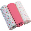 BABYONO Plienky mušelínové Super soft 3 ks ružové
