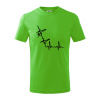 EKG bouldering - Tričko detské bavlnené - 122 cm/6 rokov ( Apple Green )