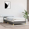 vidaXL Posteľ bez matraca tmavosivá 90x200 cm látka - Sivá - 115513-63056