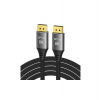 PremiumCord DisplayPort 1.4 přípojný kabel 32,4Gbit/s, rozlišení 8K, kovové a zlacené konektory, 9m (kport13-09)