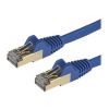 StarTech.com 3m CAT6A Ethernet Cable, 10 Gigabit Shielded Snagless RJ45 100W PoE Patch Cord, CAT 6A 10GbE STP Network Cable w/Strain Relief, Blue, Fluke Tested/UL Certified Wiring/TIA - Category 6A -