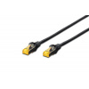 Digitus DK-1644-A-100/BL patch, Cat6A, S/FTP (PiMF), LSOH, 10m, čierny